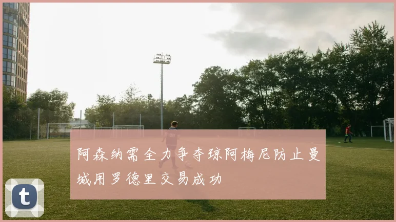 阿森纳需全力争夺琼阿梅尼防止曼城用罗德里交易成功